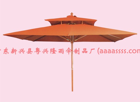木制双层太阳伞